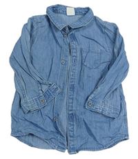 Světlemodrá riflová košile H&M