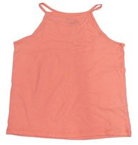 Neonově oranžový crop top F&F