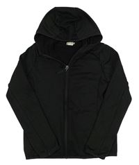 Černá sportovní propínací mikina s kapucí H&M