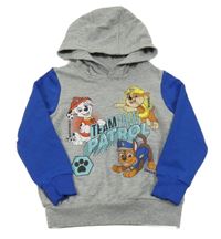 Šedo-modrá mikina s Tlapkovou patrolou Nickelodeon