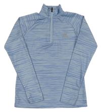 Modrá melírovaná sportovní mikina 