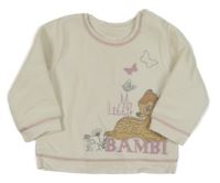 Bílá fleecová mikina s Bambim George