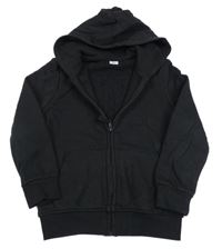 Černá propínací mikina s kapucí Tu