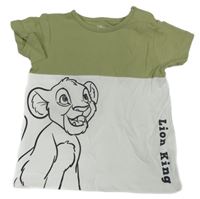 Bílo-khaki tričko se Simbou C&A