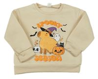 Světlebéžová mikina s kapybarou shein