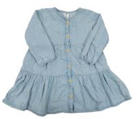 Světlemodré riflové propínací šaty H&M