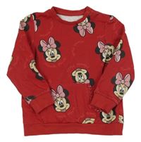 Červená mikina s Minnie 