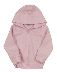 Světlerůžová propínací mikina s kapucí zn. Primark