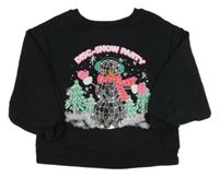 Červená mikina se sněhulákem zn. Next