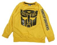 Žlutá mikina s potiskem - Transformers 