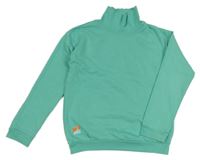 Zelená mikina s límečkem Reserved