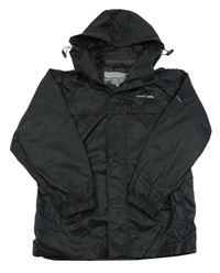 Černá šusťáková funkční jarní bunda s kapucí Trespass