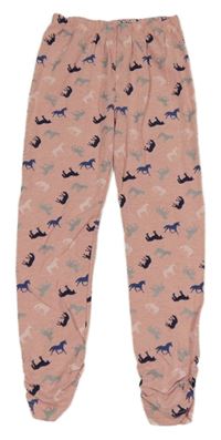 Růžové legíny s koníky Topolino