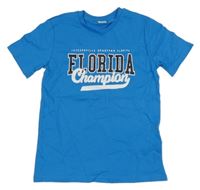 Modré tričko s nápisy LC Waikiki