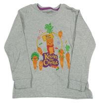 Světlešedé triko s mrkvičkami Lily & Dan