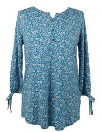 Dámská modrá květovaná halenka TU 
