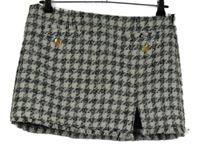 Nové - Dámská bílo-černá vzorovaná minisukně Bershka 