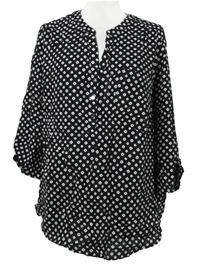 Dámská černo-bílá vzorovaná halenka C&A