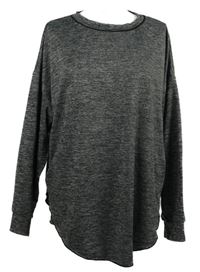 Dámské šedé melírované sportovní triko Shein 