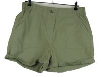 Dámské khaki plátěné kraťasy George 