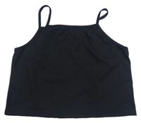 Černý sportovní crop top Shein