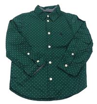 Zelená puntíkatá košile H&M