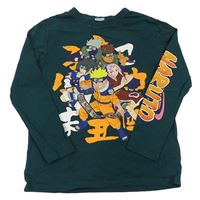 Tmavozelené triko s Looney tunes 