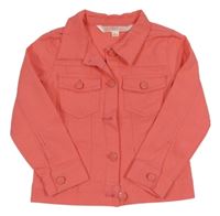 Růžová riflová bunda 