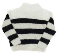Bílo-černý pruhovaný svetr Y.F.K.