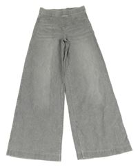 Světlešedé melírované široké džegíny H&M