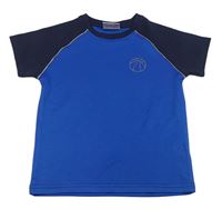 Tmavomodro-modré sportovní tričko s míčem Topolino