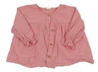 Růžová krepová halenka H&M