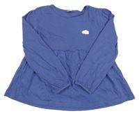 Tmavomodré triko s mrakem 