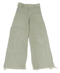 Světlešedé wide leg rifle Zara