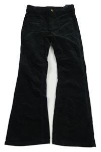 Černé flare manšestráky H&M