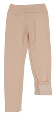 Světlerůžové zateplené legíny 