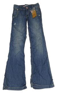 Nové - Modré flare rifle s prošoupáním Vingino