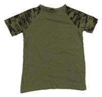 Khaki-army tričko s kapsou George