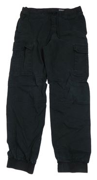 Černé cuff rifle s úpletovým pasem H&M