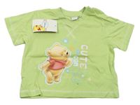 Světlezelené tričko s medvídkem Pú zn. Disney