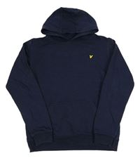 Tmavomodrá mikina s orlem a kapucí Lyle&Scott