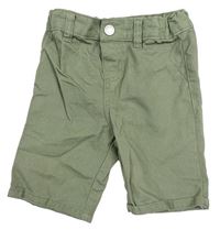 Khaki plátěné kraťasy Primark