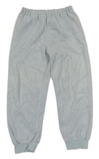 Světlemodré sametové cuff kalhoty Tchibo