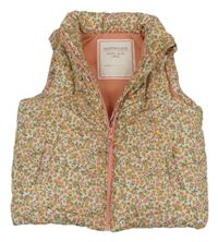 Smetanová šusťáková zateplená vesta Mothercare