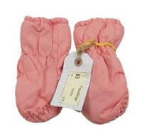 Nové - Korálové šusťákové zimní rukavice Lupilu