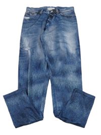 Modré legíny riflového vzhledu Y.F.K.