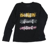 Černé triko s nápisem Boinc