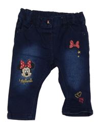 Tmavomodré rifle s Minnie Disney + C&A