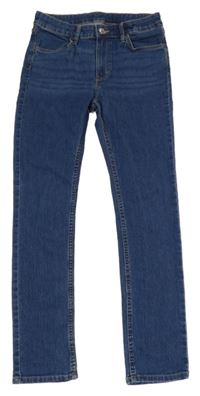 Tmavomodré skinny fit rifle H&M