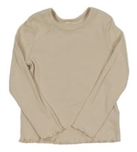 Pudrové žebrované triko George 